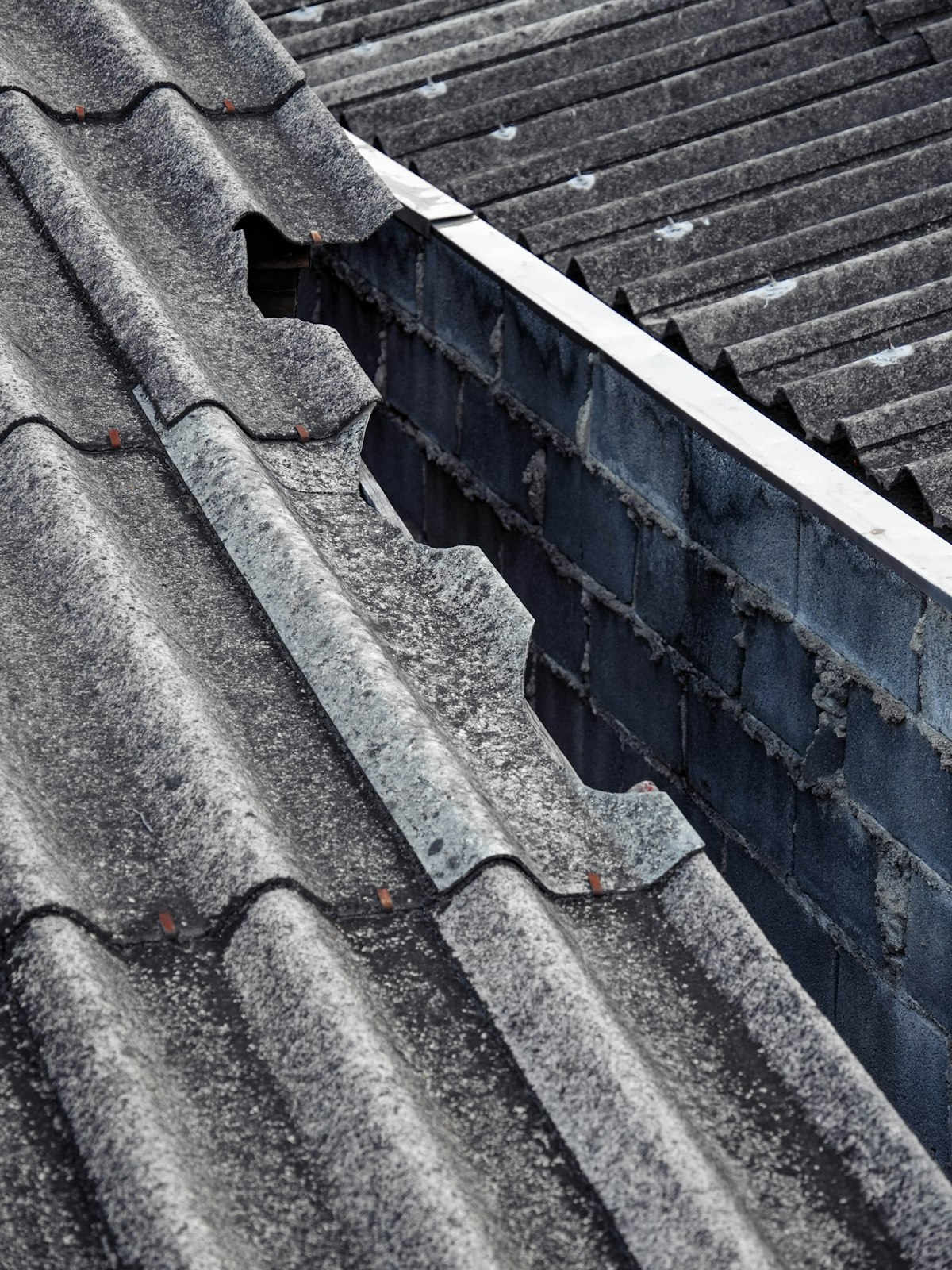 Lead valley between tiled roof slopes